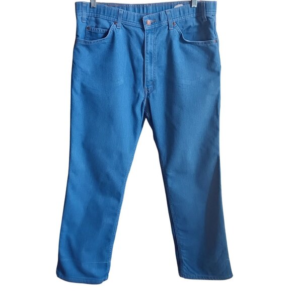 Vintage 80's Mens Levi's Bootcut Jeans 36x29 Soft Denim Embroidered Pocket USA - Picture 3 of 13